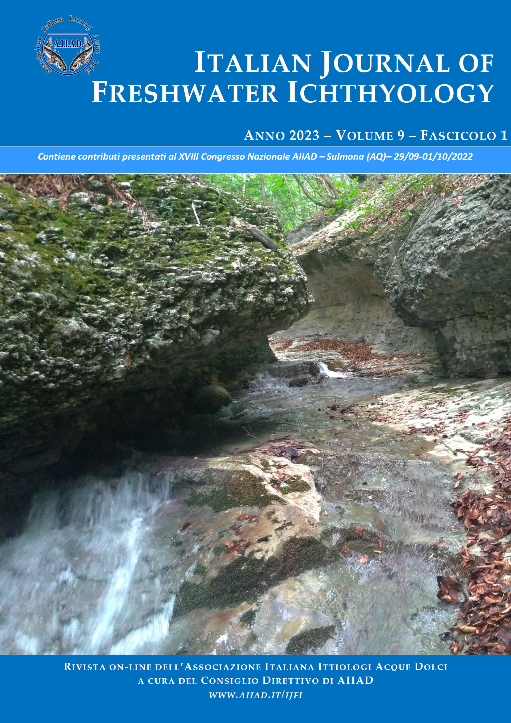 					Visualizza V. 9 N. 1 (2023): ITALIAN JOURNAL OF FRESHWATER ICHTHYOLOGY
				